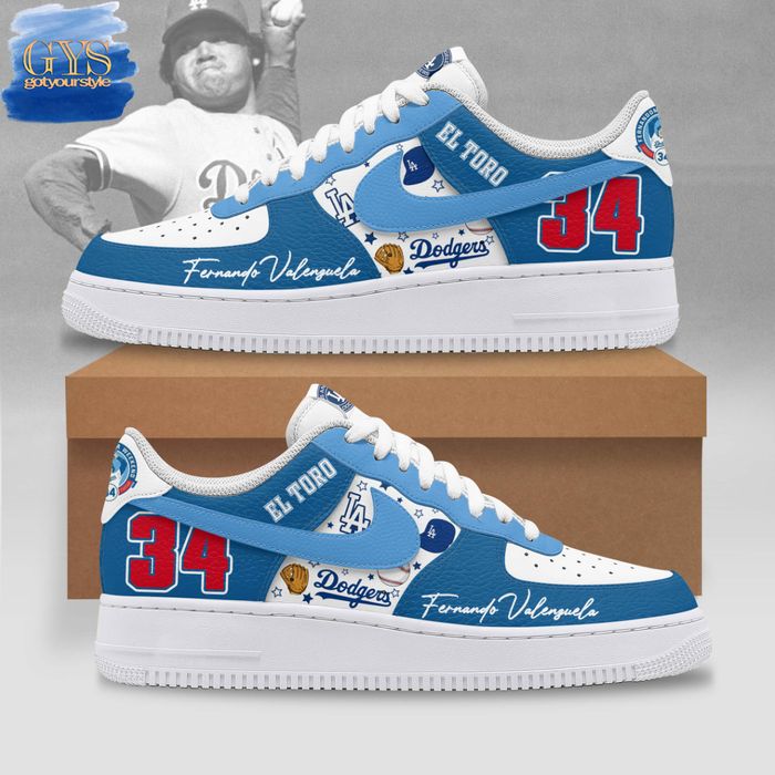 Fernando Valenzuela 34 Dodgers Limited Edition Nike Air Force 1