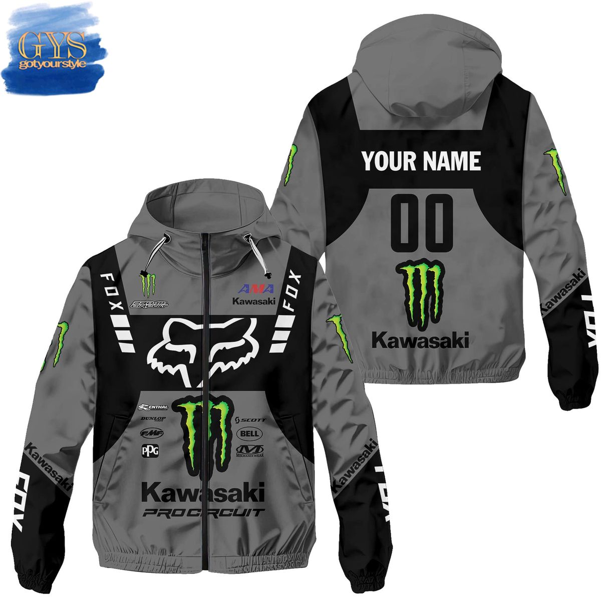 Fox Racing Monster Personalized Rush Jacket