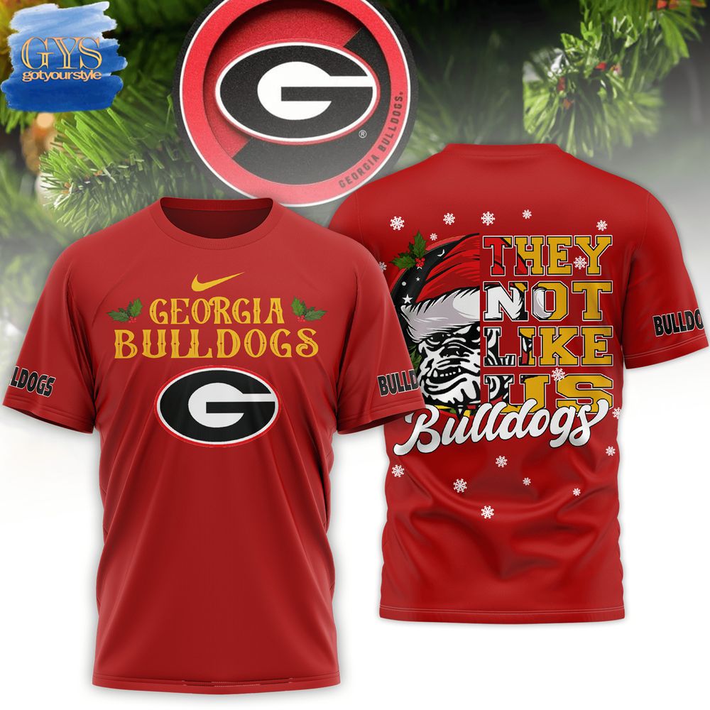 Georgia Bulldogs Christmas 2024 Red Shirt