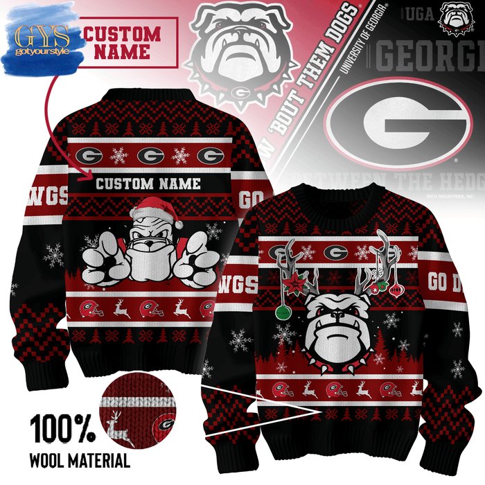 Georgia Bulldogs Christmas 2024 Ugly Sweater