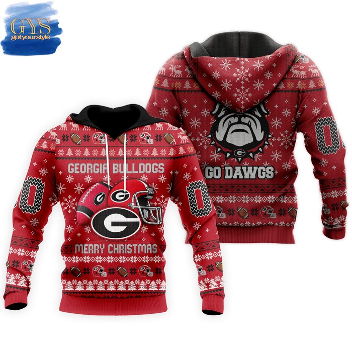 Georgia Bulldogs Go Dawgs Christmas 2024 Hoodie