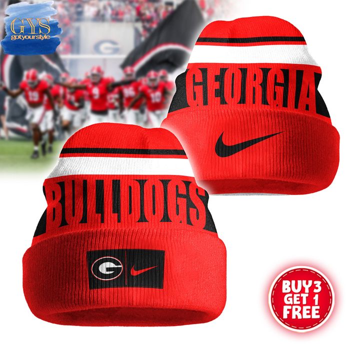 Georgia Bulldogs Red Beanie Hat