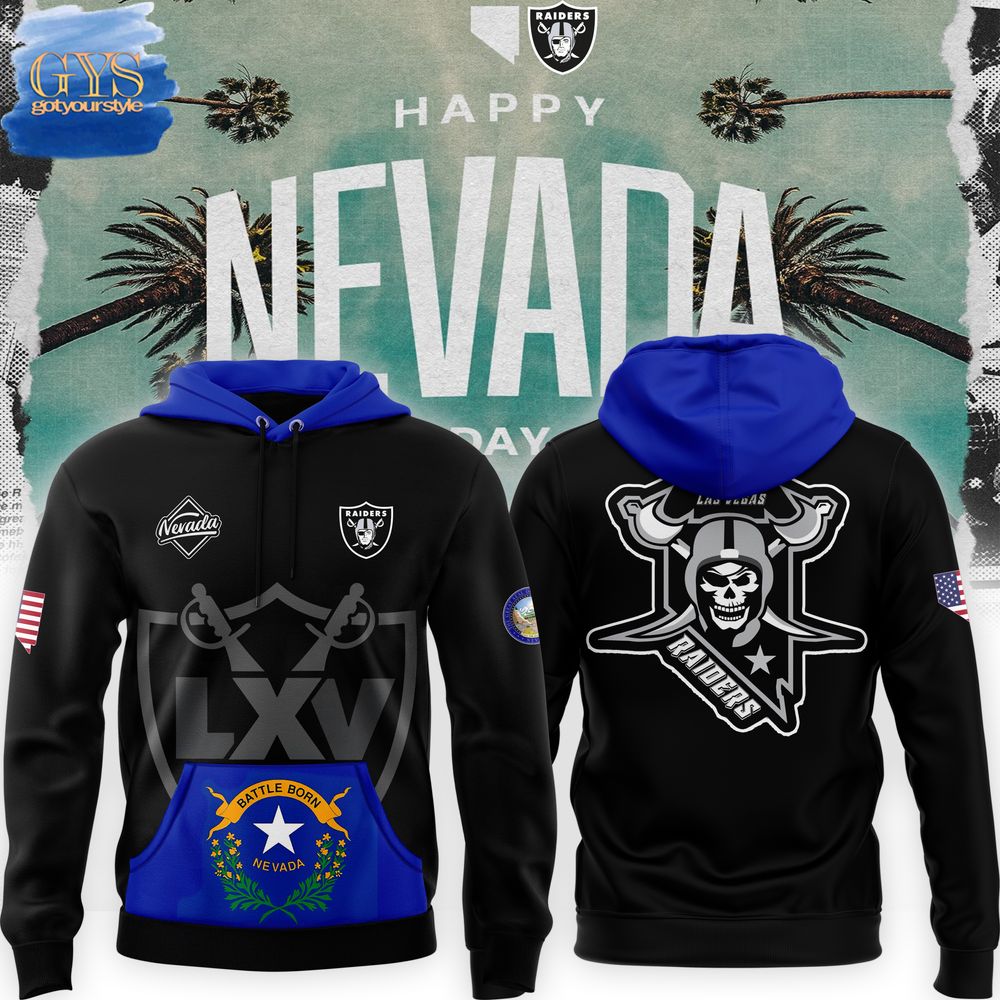 Happy Nevada Day 2024 x Las Vegas Raiders Limited Edition Hoodie