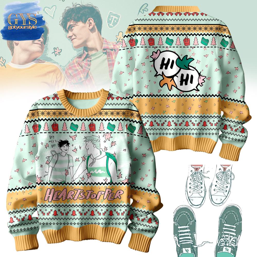 Heartstopper Couple Limited Christmas Ugly Sweater