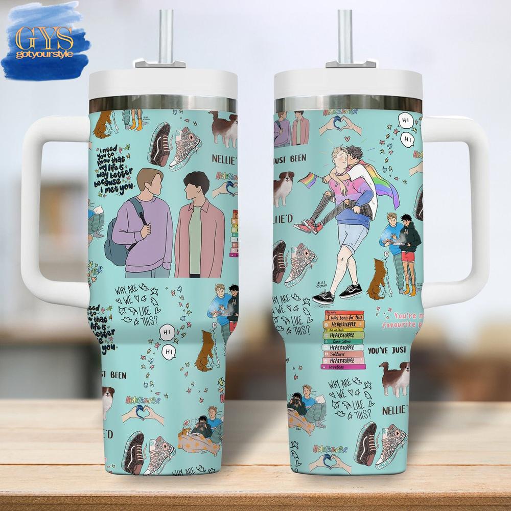 Heartstopper Limited Edition 40 Oz Handle Tumbler