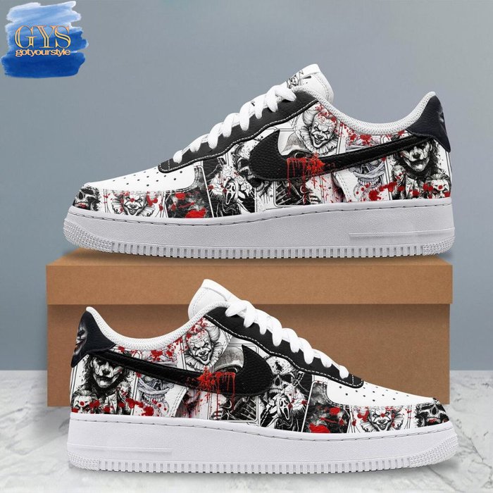 Horror Movies Club In Halloween Air Force 1 Shoes