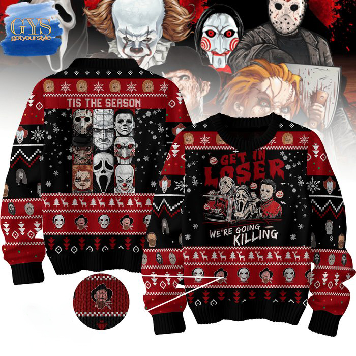 Horror Movies Tis The Season Ugly Sweater