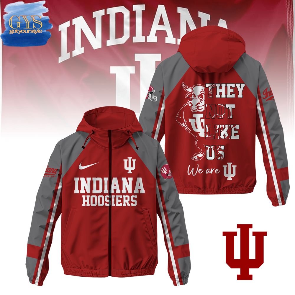 Indiana Hoosiers They Not Like Us Windbreaker Jacket