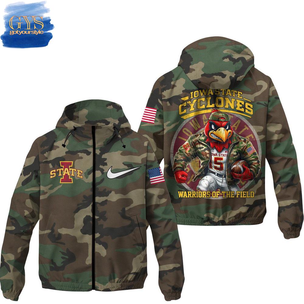 Iowa State Cyclones Warriors Of The Field Camo Rush Jacket