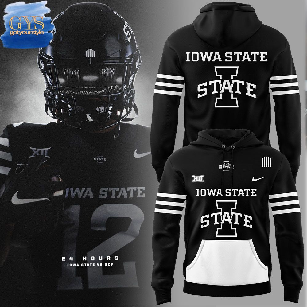 Iowa State Football Big 12 Special Edition Black Hoodie