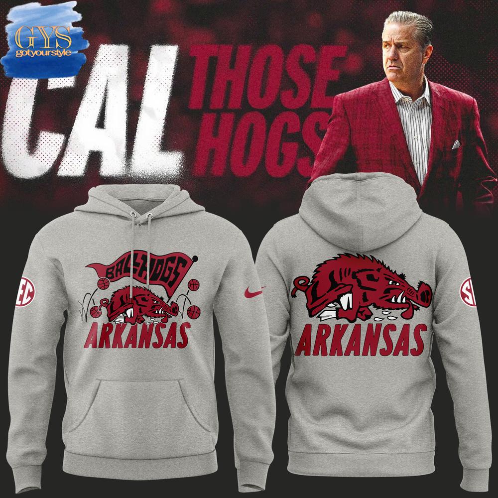 John Calipari Arkansas Basketball Limited Edition Gray Hoodie