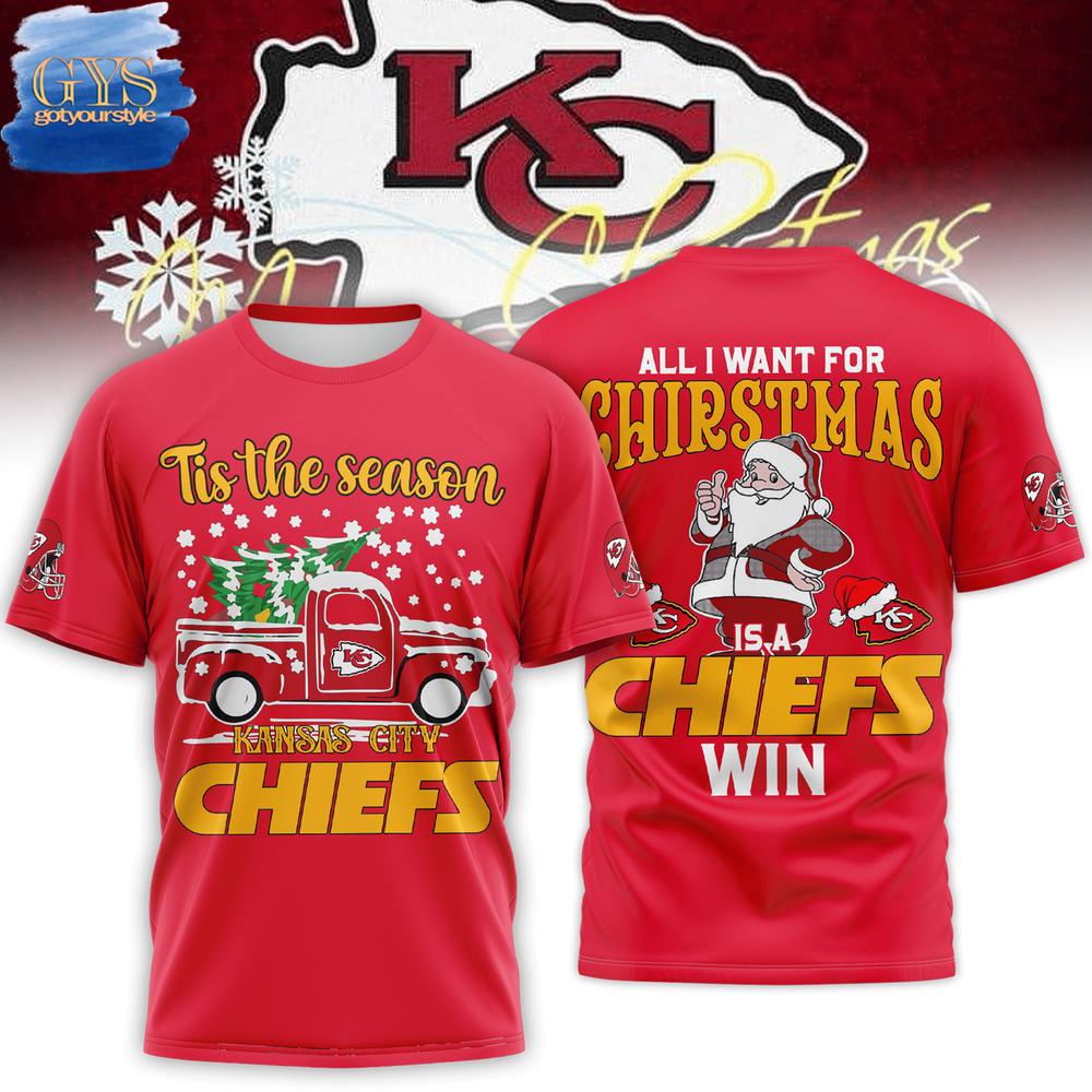 Kansas City All I Want For Christmas Is A Chiefs Win Shirt