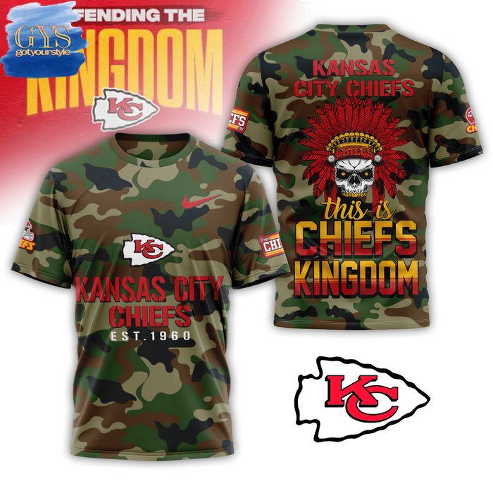 Kansas City Chiefs Defending The Kingdom Special Camo T-Shirt