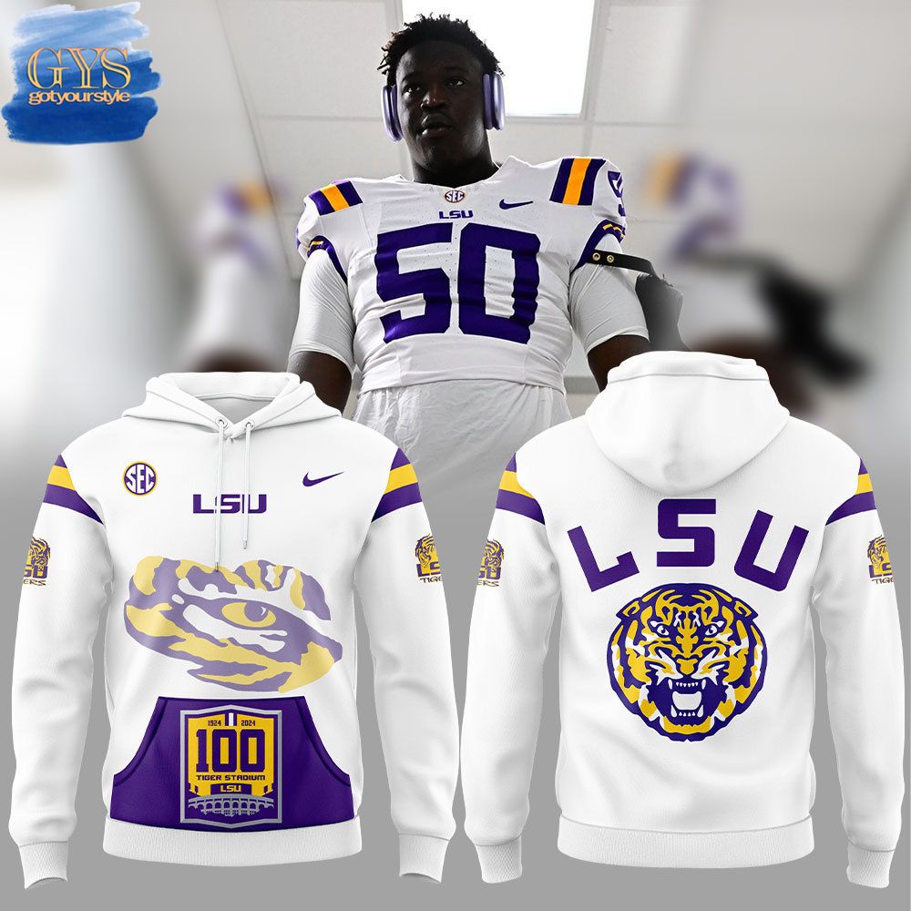 LSU Tigers Celebration 100 Years LSU Stadium Limited Edition Hoodie