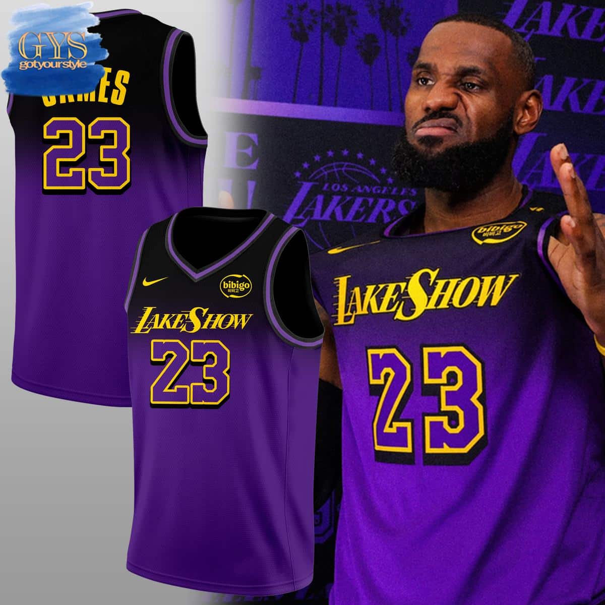 Lake Show Special Edition 2024 James Basketball Jersey