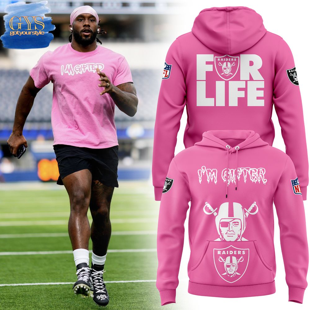 Las Vegas Raiders 2024 NFL Crucial Catch Club Nike Pink Hoodie