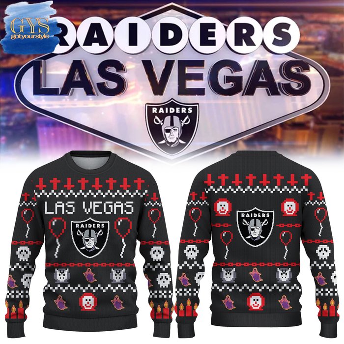 Las Vegas Raiders Happy Halloween 2024 Sweater