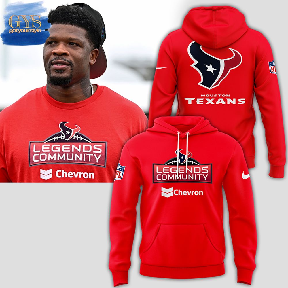 Legends Community Chevron Houston Texans Limited Red Hoodie