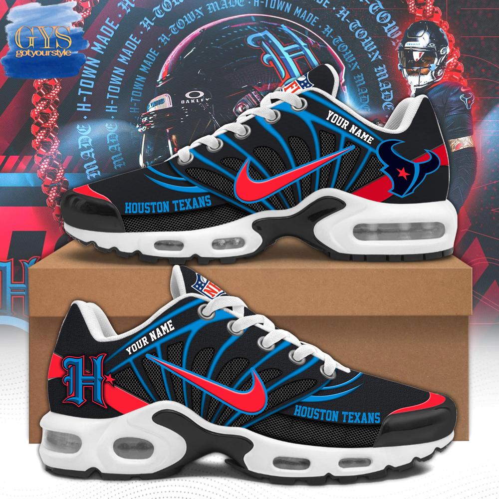 Limited Edition Texans H-Town Nike Air Max Sport Shoes