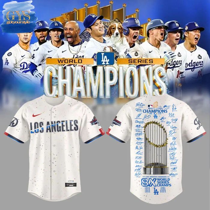 Los Angeles Dodgers World Series Champions 2024 Limited Edition Baseball Jersey