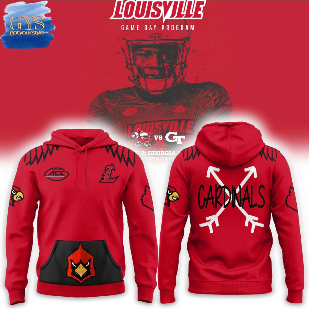 Louisville Cardinals Game Day Program Limited Edition Hoodie