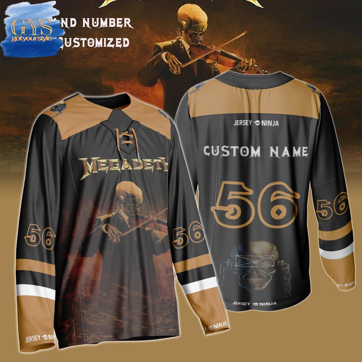 MegaDeth Symphony Of Destruction Limited Edition Hockey Jersey