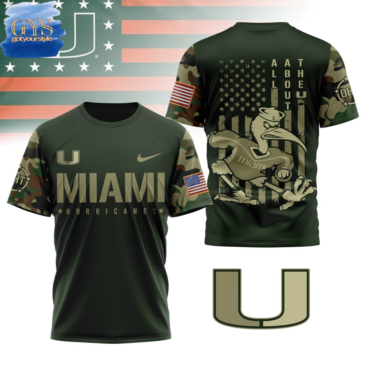 Miami Hurricanes All The About The U Camo Limited Edition T-Shirt