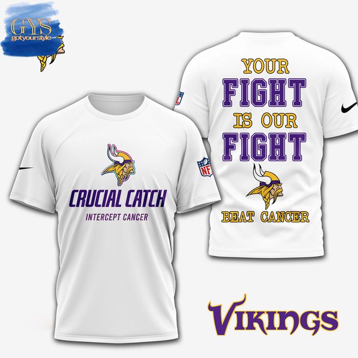 Minnesota Vikings Beat Cancer Nike Shirt