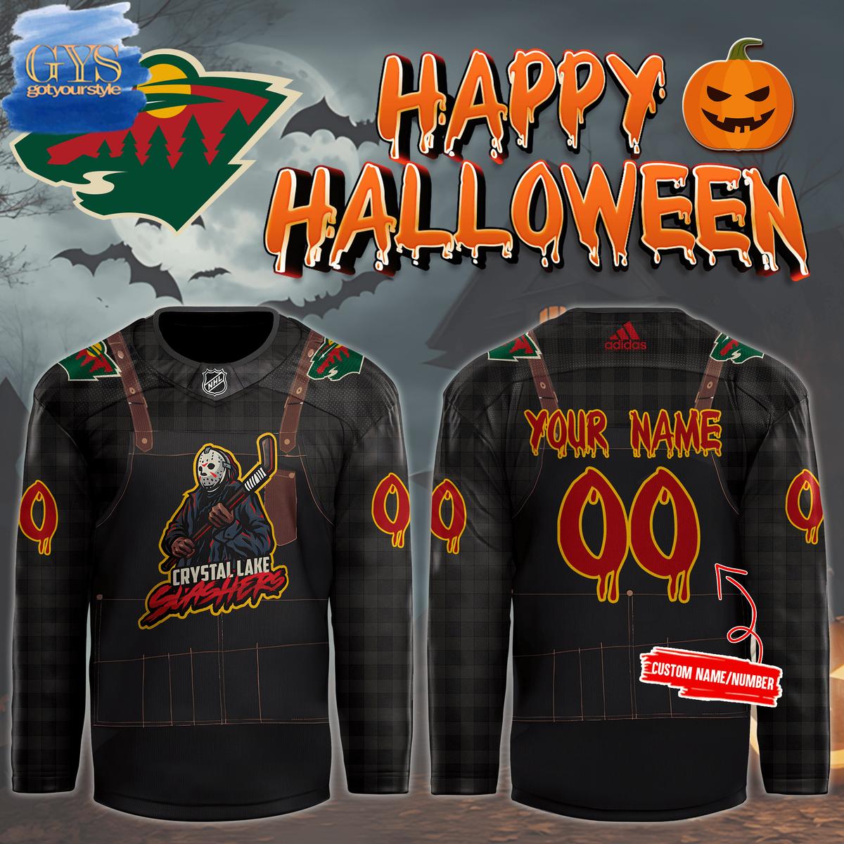 Minnesota Wild Happy Halloween Hockey Jersey