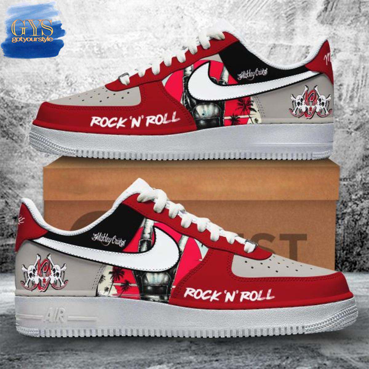 Motley Crue Rock n Roll Limited Nike Air Force 1