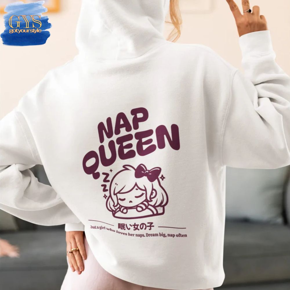 Nap Queen Dream Big Nap Often Hoodie