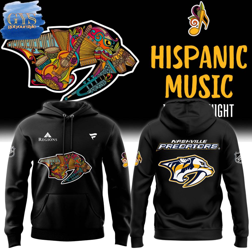 Nashville Predators Hispanic Music Heritage Night 2024 Hoodie