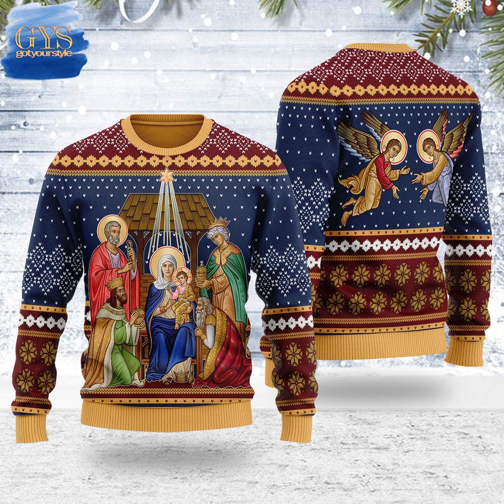 Nativity of Jesus Christ Christmas Sweater