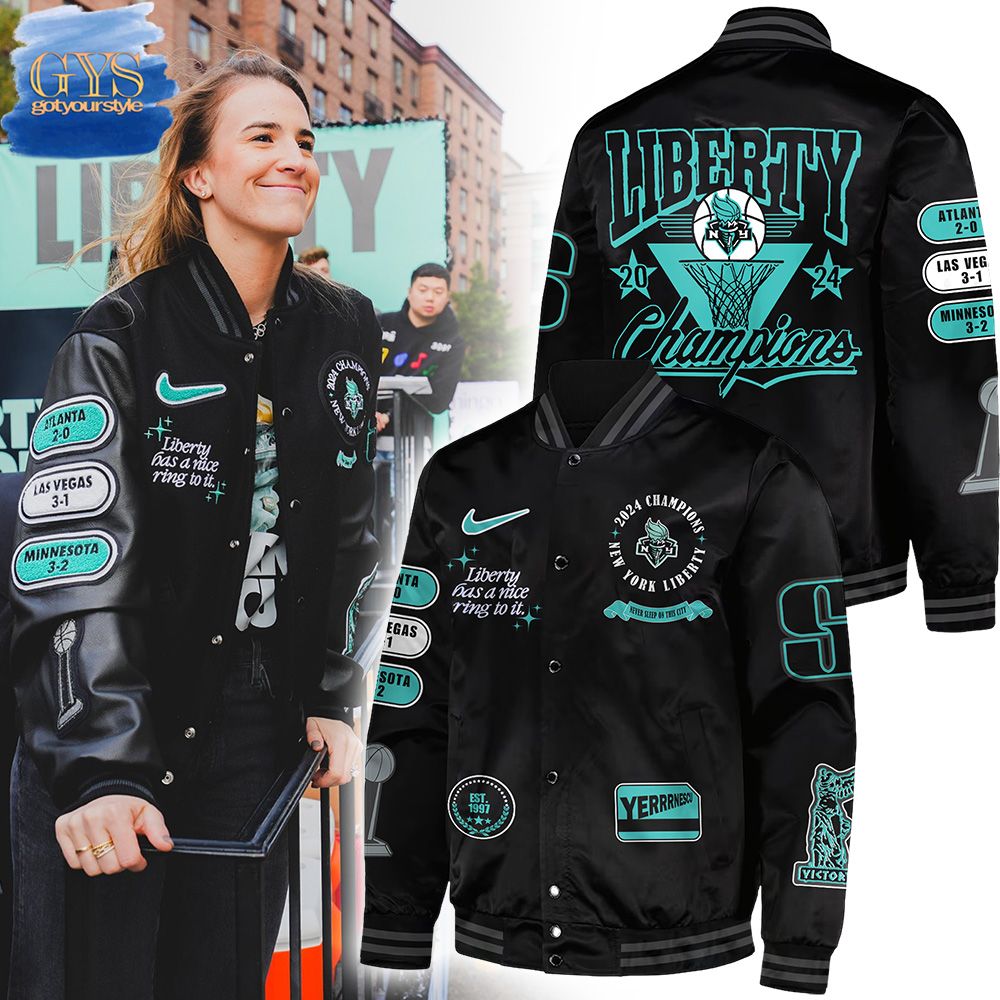 New York Liberty Champions 2024 Baseball Jacket