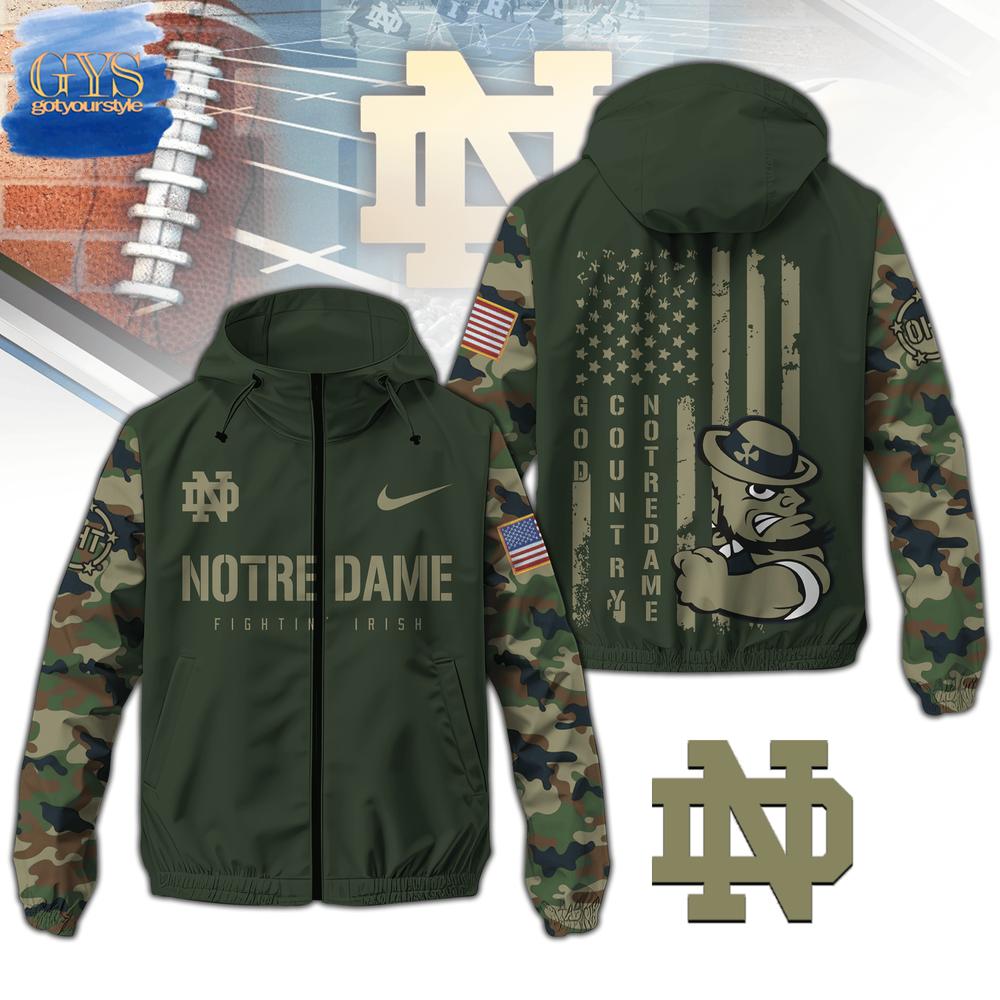 Notre Dame Veterans Day Camo Rush Jacket