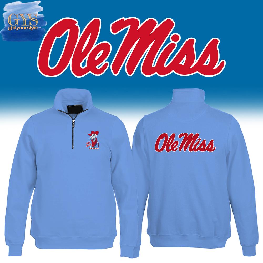 Ole Miss Football Signature Limited Half Zip Sweatshirt