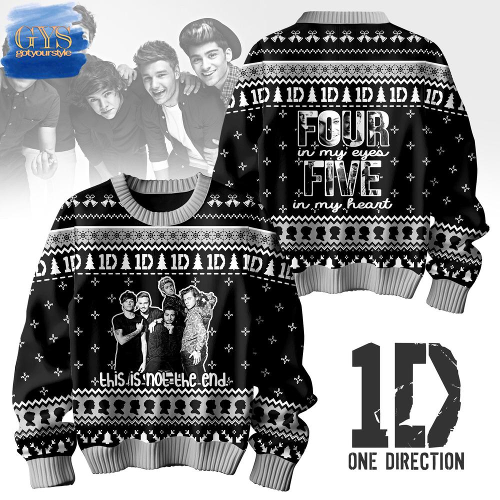 One Direction Five In My Heart Ugly Christmas Sweater