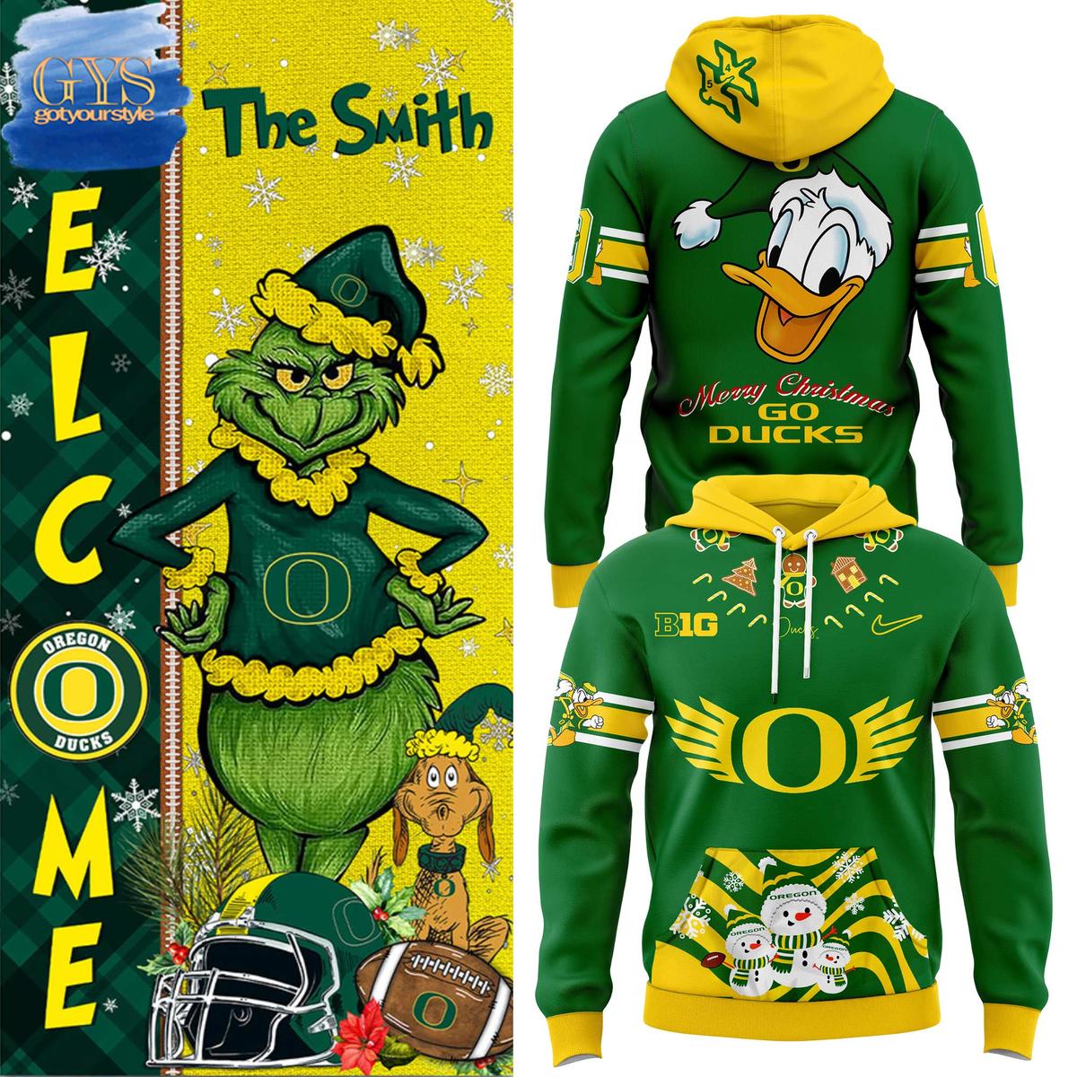 Oregon Ducks Merry Christmas 2024 Limited Edition Hoodie