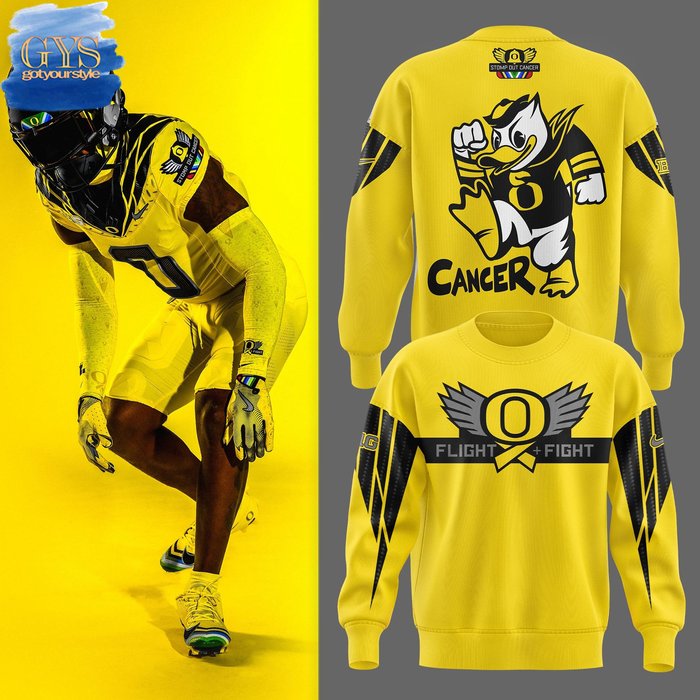 Oregon Ducks Stomp Out Cancer Heroes 2024 Limited Sweatshirt