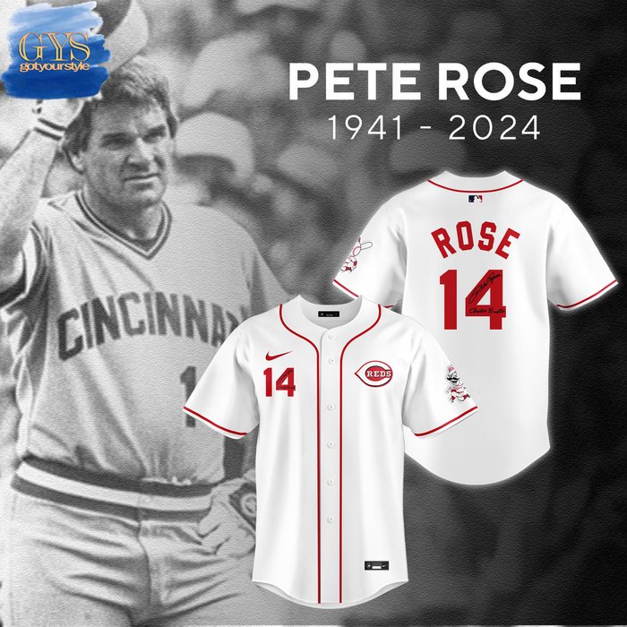 Pete Rose The Hit King Signatures Limited Baseball Jersey