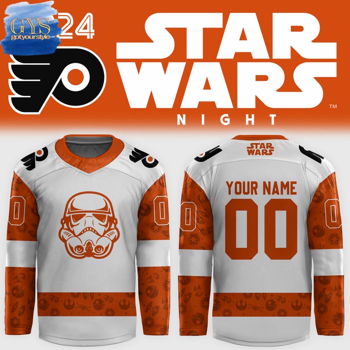 Philadelphia Flyers x Star Wars Night 2024 Hockey Jersey