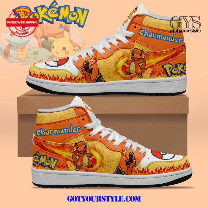 Pokemon Charmander On Fire Limited Air Jordan 1