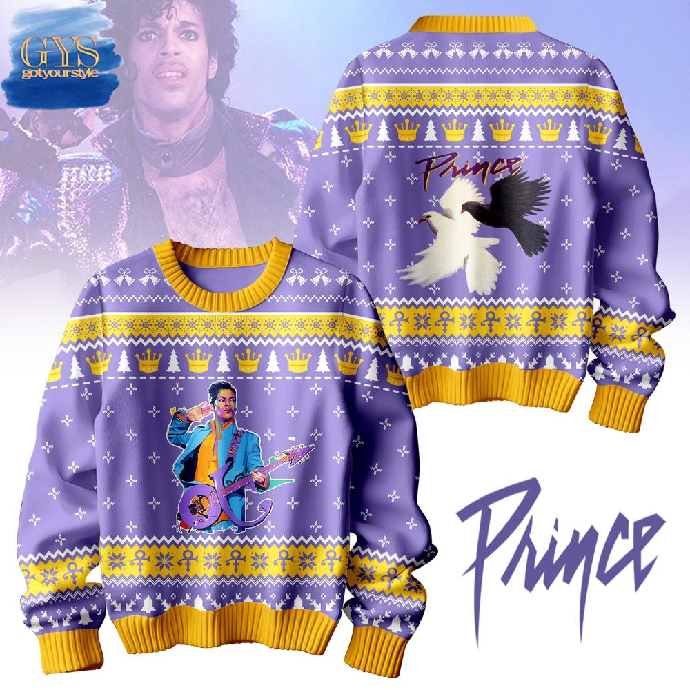 Prince Purple Limited Christmas Ugly Sweater