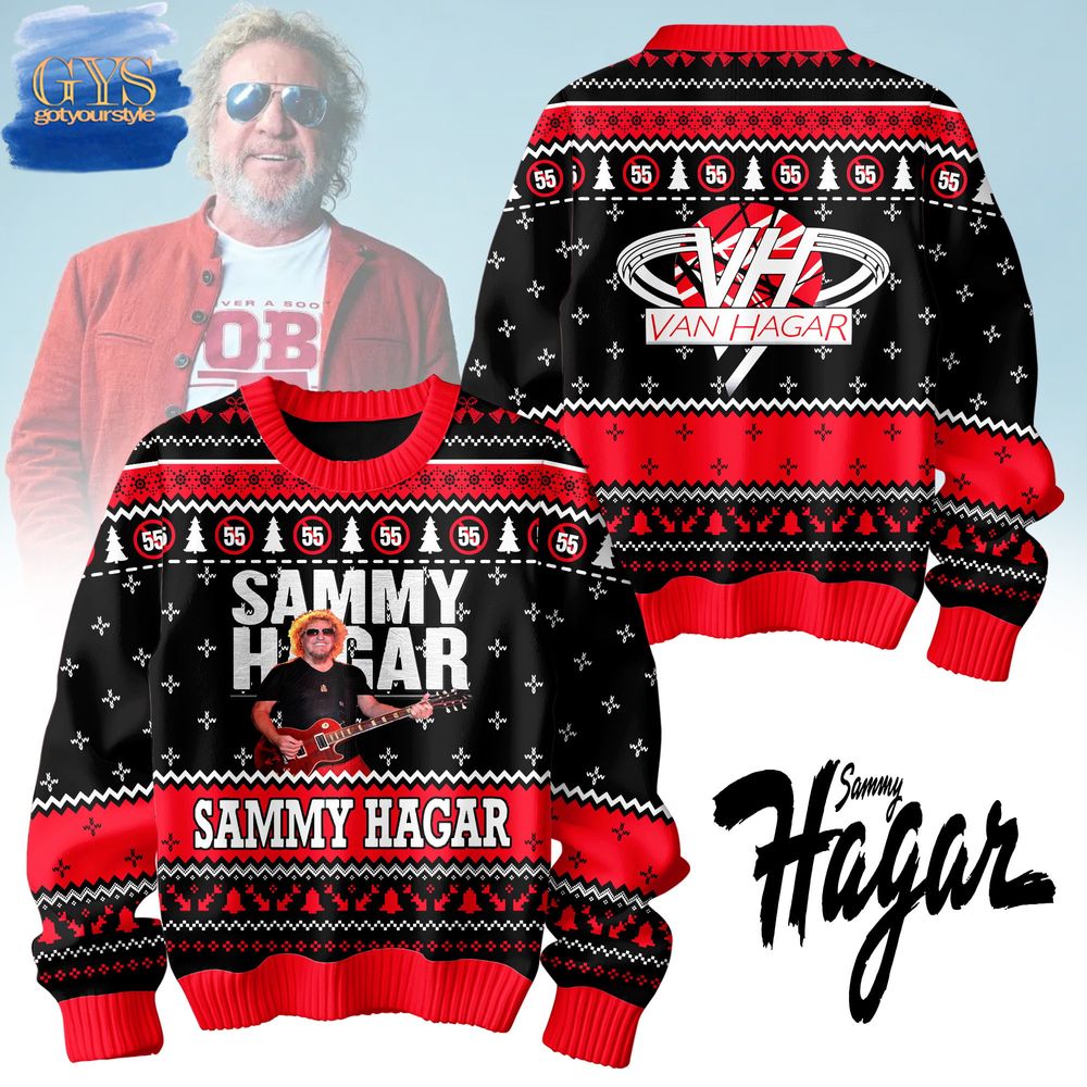 Sammy Hagar Van Hagar Christmas Ugly Sweater