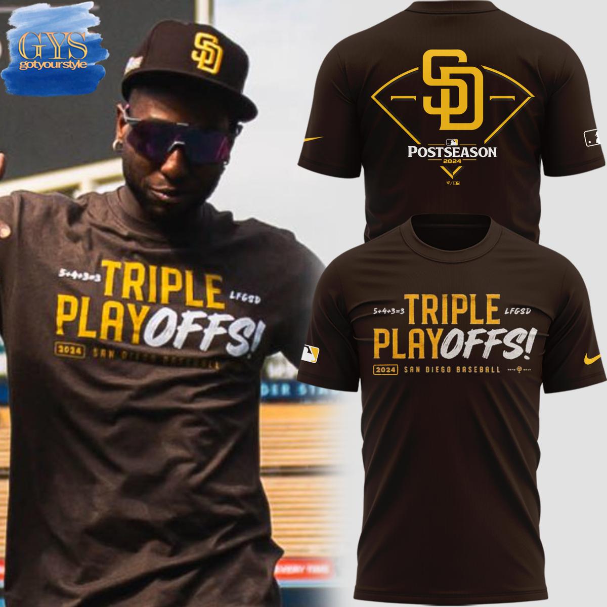 San Diego Padres Triple Playoffs 2024 Limited Shirt