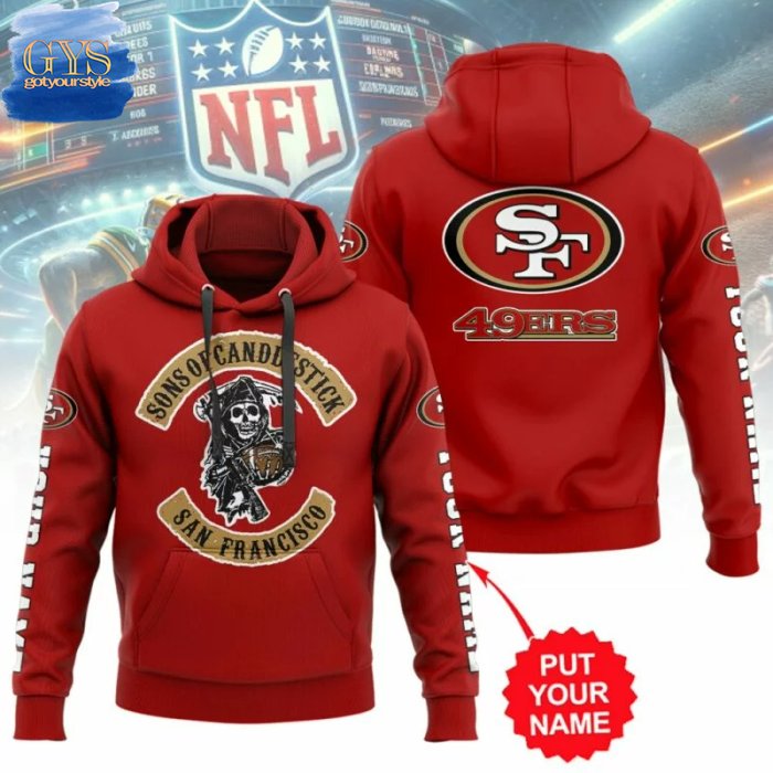 San Francisco 49ers Sons Of Candlestick Limited Edition Red Hoodie