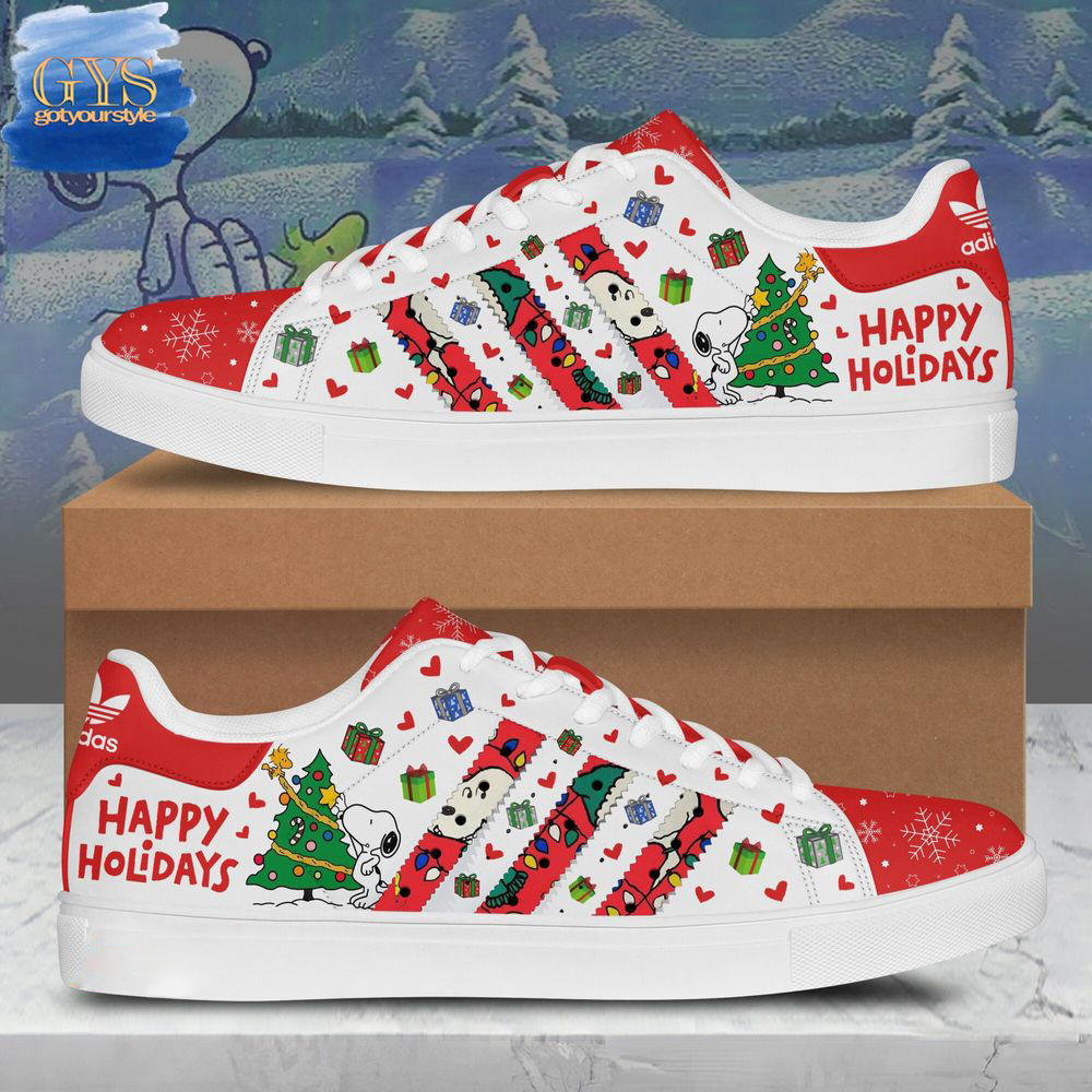 Snoopy Christmas Holiday Limited Edition Stan Smith Shoes