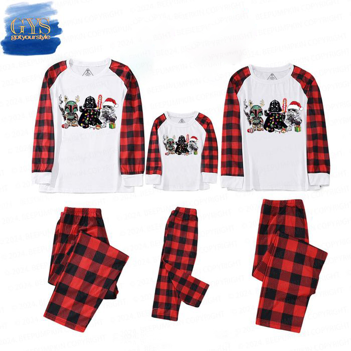 Star Wars Cute Characters Christmas Family Matching Pajamas Set