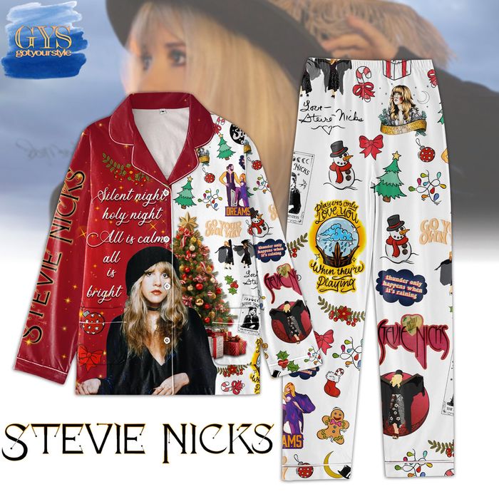 Stevie Nicks Christmas 2024 Pajamas Set