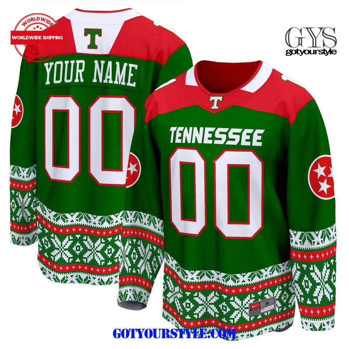 Tennessee Volunteers 2024 Christmas Is Coming Green Jersey